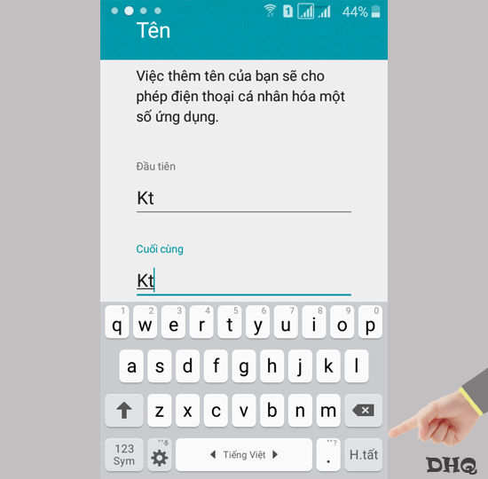 Nhập tên